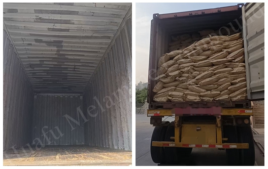 شپمنٹ کی تازہ کاری: طویل مدتی دست خوان بنانے والے کے لیے Huafu فوڈ گریড Melamine Molding Powder کا 20FT کنٹینر