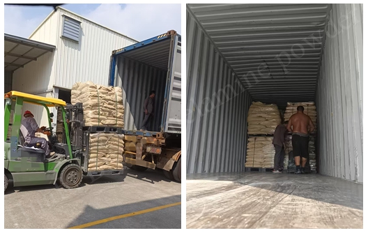 Huafu Shipment Notice: سمندر پار برتنوں کی فیکٹری کے لیے melamine molding compound کا بڑا بیچ